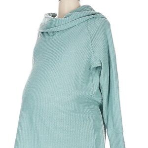 Jessica Simpson Maternity Light Blue Turtleneck Sweater L